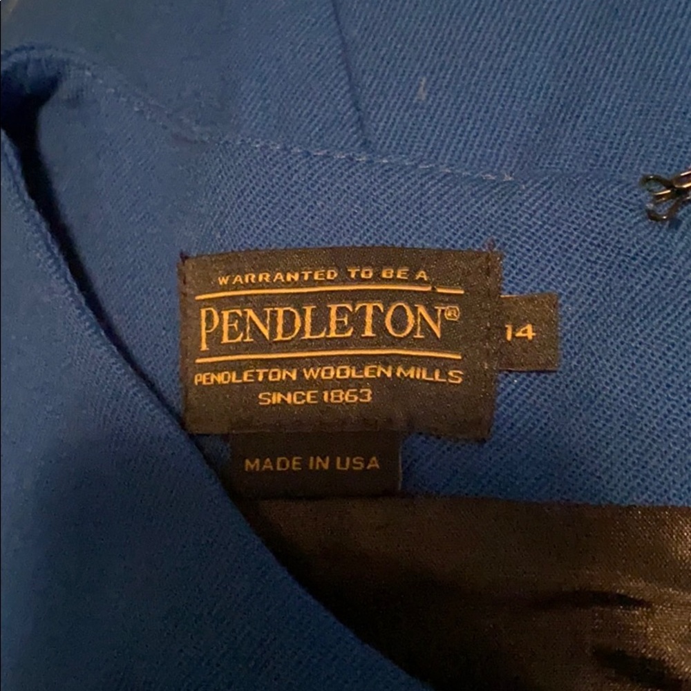 Pendleton Royal Blue Fully Lined Twist Waist Dress - image 3